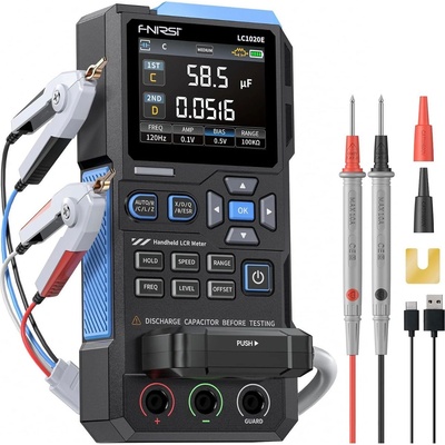 Fnirsi Преносим цифров lcr, esr и полупроводников тестер fnirsi lc1020e (lc1020e)