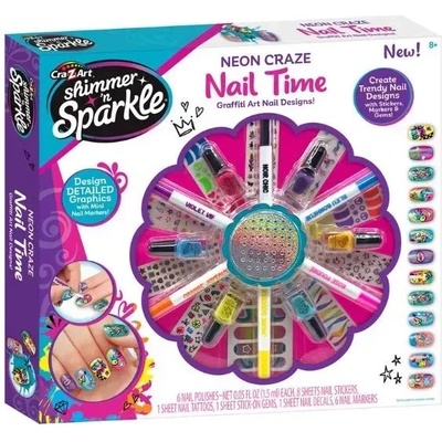 Shimmer'n Sparkle: комплект за декорация на нокти - графити (65659)