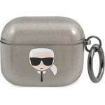 Karl Lagerfeld Калъф за AirPods 3 Karl Lagerfeld KLA3UKHGK черен Glitter Karl`s Head (KLA3UKHGK)