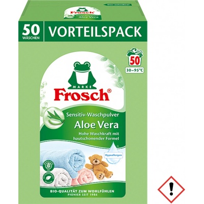 Frosch Sensitive univerzálny prací prášok Aloe Vera 3,3 kg 50 praní