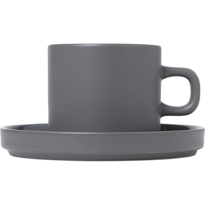 BLOMUS Комплект от 2 бр. чаши за кафе PILAR - цвят сив (Pewter) (BLOMUS-63974)