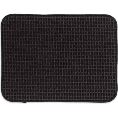 KELA Odkapávací podložka Rapida 100% polyester černá 50,0x38,0cm KL-11727