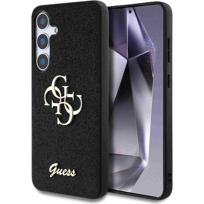 GUESS Гръб Guess за Samsung Galaxy S25, PU, Fixed Glitter 4G Metal Logo Case, Черен (3666339449421)