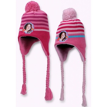 Setino zimní čepice s copánky Soy Luna růžová