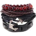 HARAHU Мъжки гривни VI-33178 Anchor - Черна KP33178