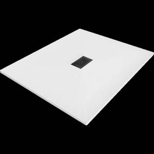 Mexen Hugo правоъгълен душ корито SMC 120 x 100 см, бял, черен капак - 42101012-B (42101012-B)