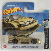 Mattel Hot Wheels LB Super Silhouette NISSAN SILVIA s15 LIBERTY WALK ZLATÁ 2023