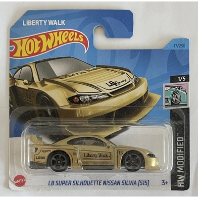 Mattel Hot Wheels LB Super Silhouette NISSAN SILVIA s15 LIBERTY WALK ZLATÁ 2023