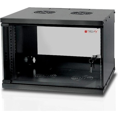 TECHLY I-CASE EL-1006B32 6U Стенен шкаф 60/32 еко черен (I-CASE EL-1006B32)
