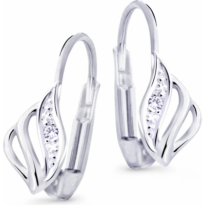 Cutie Diamonds Luxusné náušnice z bieleho zlata s briliantmi DZ8024-L-55-00-X-2