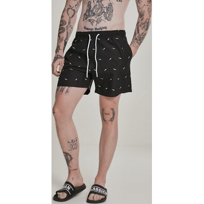 Urban Classics Embroidery Swim Shorts shark/black/white