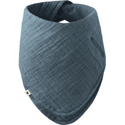 Bibs Bandana mušelínový slintáčik z BIO bavlny Petrol