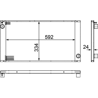 Chladič motora MAHLE CR 1095 000P