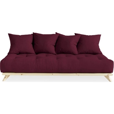 Sofa Senza by Karup 90*200 cm natural + futon bordeaux 710