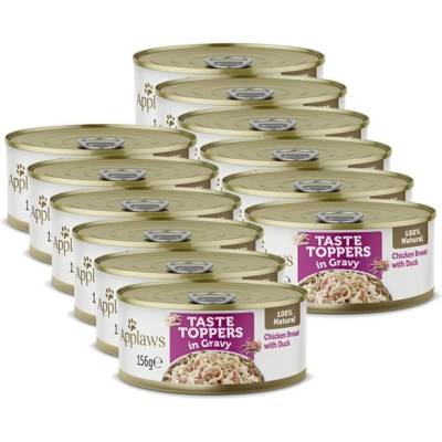 Applaws Dog Taste Toppers in Gravy пилешки гърди с патица 12 x 156 г