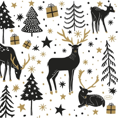 Duni Ubrousky Magic Winter 33x33cm 20ks