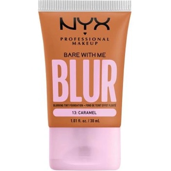 NYX Professional Makeup Bare With Me Blur Tint Foundation матиращ фон дьо тен със средно покритие 30 ml нюанс 13 Caramel