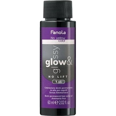 Fanola No Yellow Color Оцветяваща крем боя-тонер Glow & Glossy, T. 11, 60 ml