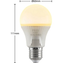 PRIOS LED žárovka E27 A60 11W bílá 2 700K 9948023