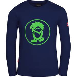 Trollkids Детска блуза с дълъг ръкав Trollkids Kid's Troll Longsleeve - Navy / Green - размер 164 (EU) (704-1807-0319)