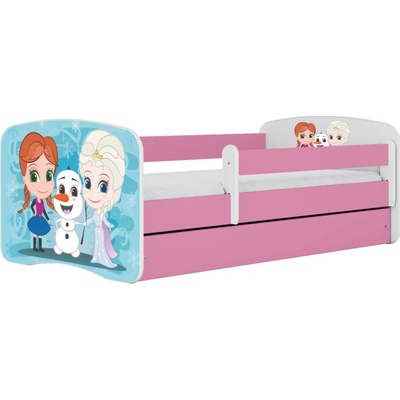 Kocot Kids Babydreams Ledové království růžová se šuplíky s matrací