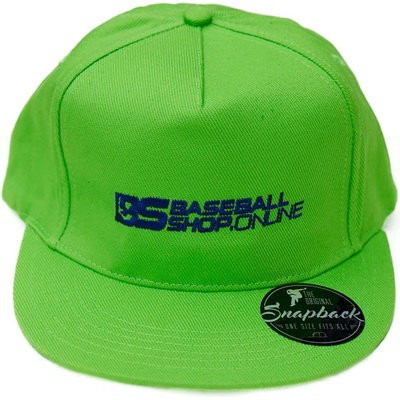 Baseballová s rovným kšiltom apple green