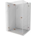 Mexen Lunar-F сгъваема лява душ-кабина 90 x 80 см, прозрачен, розово злато- 836-090-080-60-00-L (836-090-080-60-00-L)