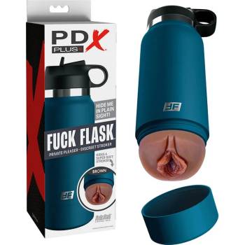 Image 1 of Дискретен мастурбатoр, вагина в бутилка - Fuck Flask Stroker Brown 1 (PIPERD62729)