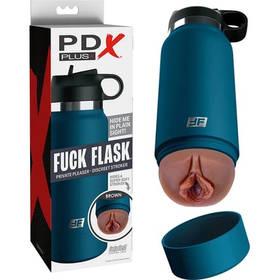 Дискретен мастурбатoр, вагина в бутилка - Fuck Flask Stroker Brown 1 (PIPERD62729)