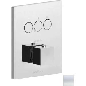 PAFFONI Compact Box - Термостатичен смесител за вграждане, за 3 уреда, матово бял CPT519BO (CPT519BO)
