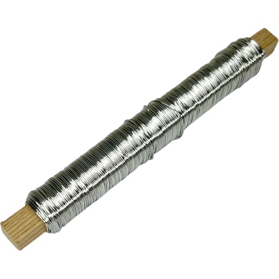 Viazací aranžérsky drôt 0,50mm 80g - strieborný