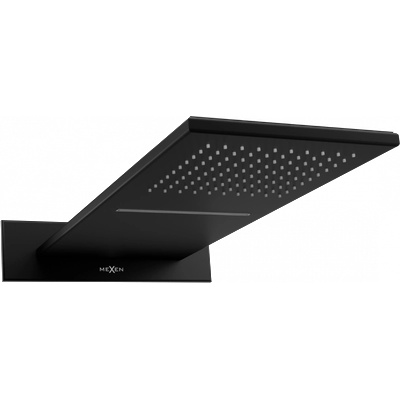 Mexen Waterfall дъждовалка тънка 50 x 22 см, черна - 79190-70 (79190-70)