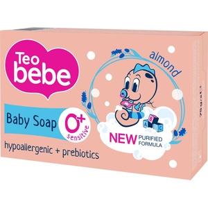 Teo Bebe Сапун Teo Bebe - Бадемово масло и пребиотик, 75 g - baby