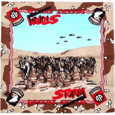 Šátek bandana Fosco USA Airborne desert Storm