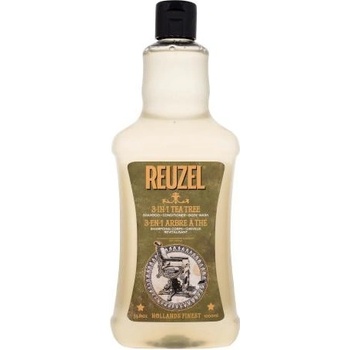 Reuzel 3IN1 Tea Tree šampon kondicionér a sprchový gél 1000 ml