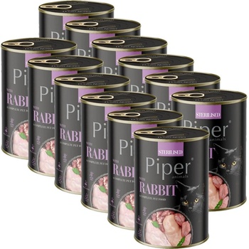 Dolina Noteci Консерва Piper Cat Sterilised с заек 12 x 400 г
