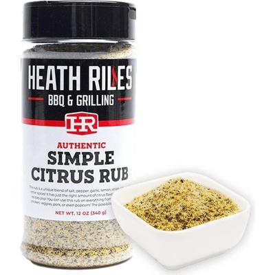 Heath Riles BBQ Grilovací Koření Simple Citrus 340 g