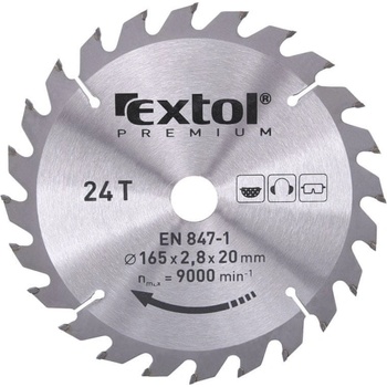 EXTOL PREMIUM Kotouč pilový s SK plátky, O 210x3,0x30mm, 40T (8803236)