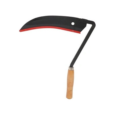 TOPTRADE kososrp ocelový, s dřevěnou rukojetí, 360 mm