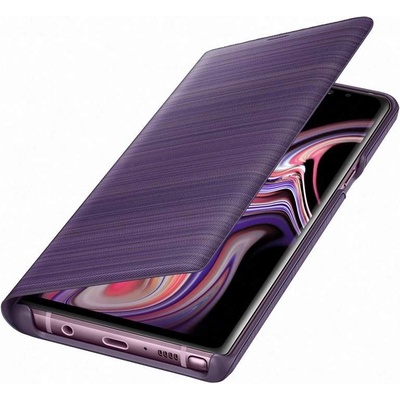 Samsung LED View Cover EF-NN960PVEGWW - оригинален кожен калъф през който виждате информация от дисплея за Samsung Galaxy Note 9 (лилав)