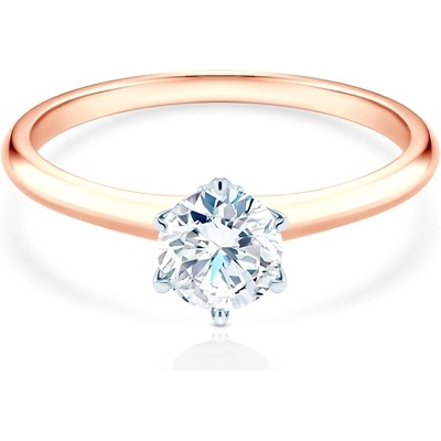 SAVICKI Годежен пръстен The Journey: двуцветно злато, лабораторен диамант