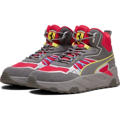 Puma Sneakersy Ferrari Trinity Mid Wtr 307941 02 Červená