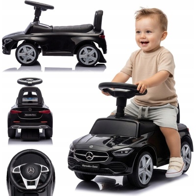 Baby Mix Odrážedlo s vodící tyčí Mercedes Benz AMG C63 Coupe černá