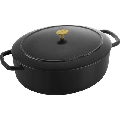 BALLARINI Litinový hrnec s poklicí BELLAMONTE 37 cm, 9,5 l, černá