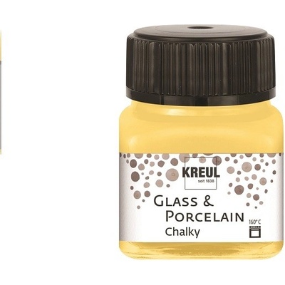 Křídové barvy na sklo a porcelán Kreul 20 ml Yellow Safran