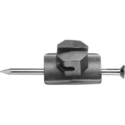 Izolátor pro elektrický ohradník s hřebíkem 70 mm, pro lanko, drát - 25 ks