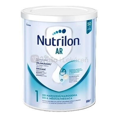 N.V. Nutricia Nutrilon 1 AR mliečna výživa v prášku od narodenia 800 g