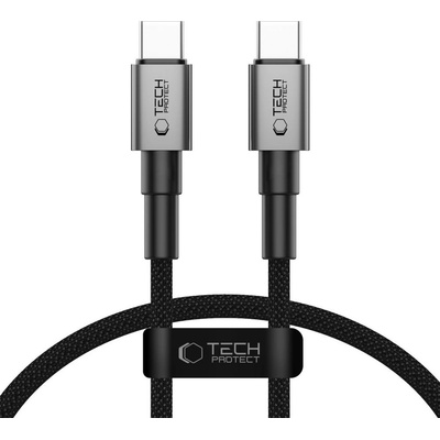 Tech-Protect Кабел за зареждане USB-C/USB-C PD60W /3A 25см от Tech-Protect Ultraboost DNA- Iron Grey (5906302380756)