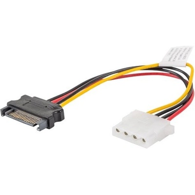 Lanberg Molex (F) na SATA (M) kabel 15cm CA-SAHD-10CU-0015