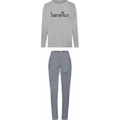 Dámske pyžamo Benetton Wms PJ Set Long Grey